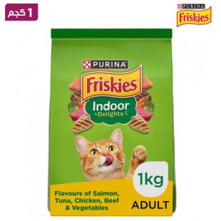 بورينا فريسكيز - طعام القطط الجاف إندور ديلايتس، 1 كجم