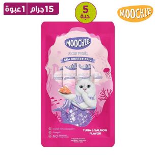 موتشي - طعام ميستيك فورست - تونة وسلمون -5 × 15 جرام