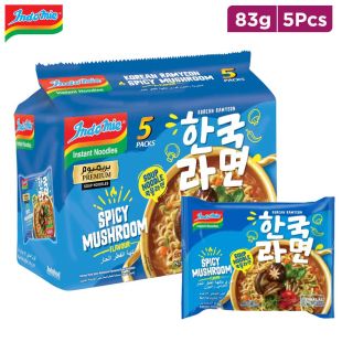 Indomie Korean Spicy Mushroom Soup Noodles 5 x 83g