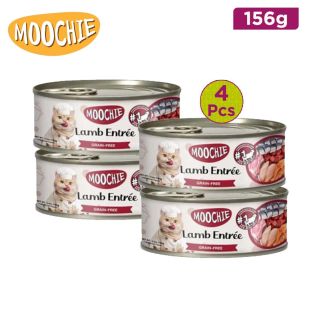 Moochie Cat Food  Grain Free Lamb & Beef Entree 156g x 4