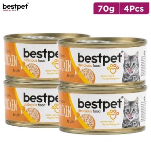 Bestpet Shredded Chicken in broth 70g