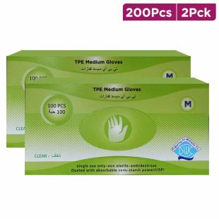 Al-Barraq Al-Watania Hand Gloves M Size 100Pcs x 2
