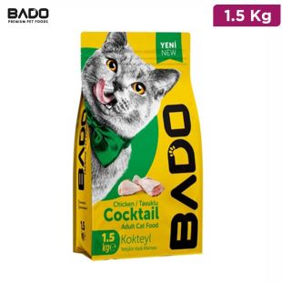 Bado Chicken Cocktail, Adult Cat Dry Food, 1.5 kg