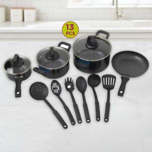 13Pcs Granite Cookware Set with Kitchenware