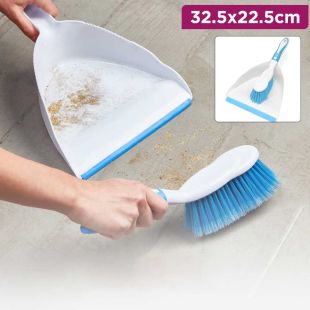 Premium Care 2-Piece Cleaning Brush and Dustpan Set