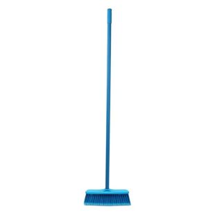 Wide Soft Cleaning Broom with Long Handle
