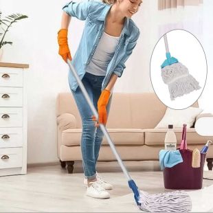 Premium Care High-Absorbency Cotton Floor Mop