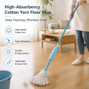 High-Absorbency Cotton Yarn Floor Mop