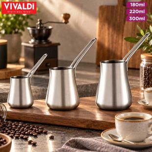 Stainless Steel Coffee Pot Set 3 Pieces by Vivaldi