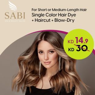 Perfect Your Hair: Hair Color, Cut & Blow Dry for Short & Medium Hair at Sabi Spa
