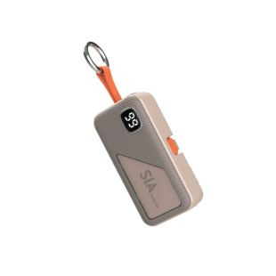 Mini Power Bank 5000mAh 20W with Built-in Lightning Stand and Type-C Cable by SIA