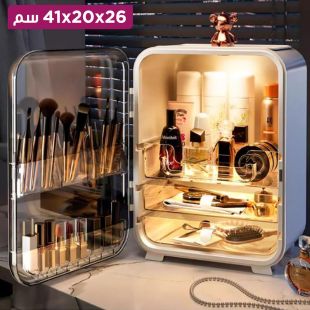 صندوق تنظيم مستحضرات التجميل مع مرآة قياس 26x20x41 سم