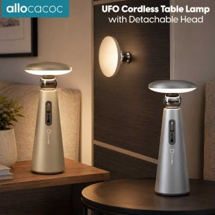 UFO Cordless Table Lamp with Detachable Head by Allocacoc