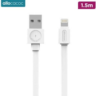 USB to Lightning Charging and Data Transfer Cable 1.5m by Allocacoc