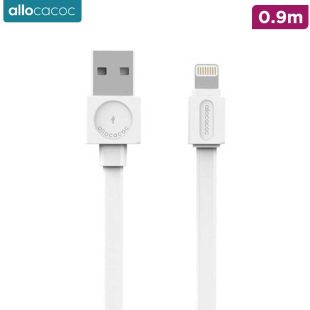USB to Lightning Charging and Data Transfer Cable 0.9m by Allocacoc