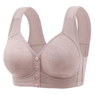 حمالة صدر بتصميم رفيع بدون سلك إغلاق أمامي للسيدات