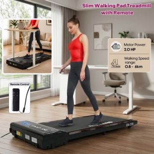Slim Walking Pad Treadmill 6 km/h 2 HP with Remote by Sky Land - Sheeel Kuwait