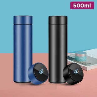 Smart Vacuum Flask 500ml with LED Temperature Display and Non-Slip Base