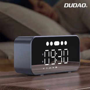ساعة منبه مع مكبر صوت لاسلكي بلوتوث قابل للشحن من DUDAO
