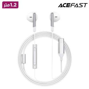 سماعات أذن سلكية Type-C طول 1.2 متر مع مايك من Acefast