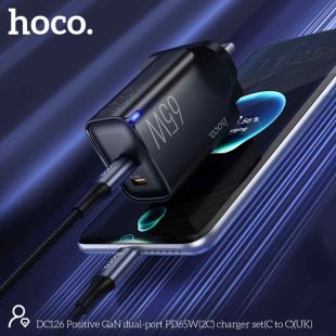 Fast Dual USB-C Wall Charger 65W by Hoco