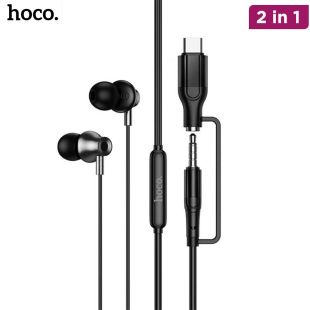 Hoco 2 in 1 Type-C and 3.5mm Earphones