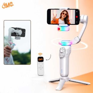 SMQ Creator 360 Pro AI Tracking Gimbal with RGB Light and Tripod