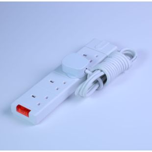 SMQ 4 Socket Power Extension 3120W with 3m Cable