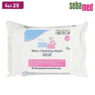 سيباميد- مناديل لتنظيف الأطفال ناعمة للغاية 25 قطعة.
