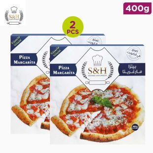 S&H Frozen Margarita Pizza 2 x 400 g