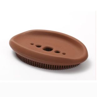 Multifunctional Silicone Soap Box With Brush – Assorted color