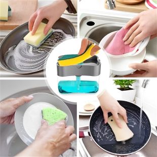 Soap Dispenser with Sponge Holder