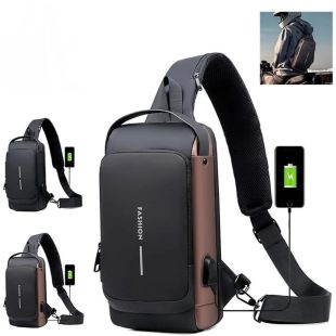 حقيبة كتف مقاومة للماء مع قفل مدمج