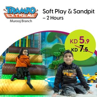 Soft Play & Sand Pit for 2 Hours at Trampo Extreme – Murooj Branch