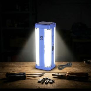 مصباح يدوي بالطاقة الشمسية متنقل قابل لإعادة الشحن