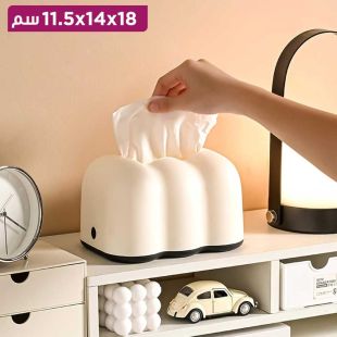 علبة مناديل بلاستيك أنيقة 18×14×11.5 سم