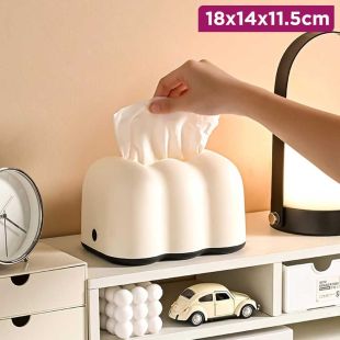 Elegant Plastic Tissue Box 18×14×11.5cm