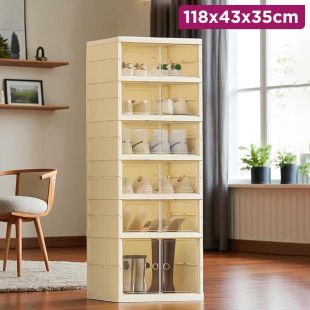 Foldable 6 Tier Shoe Organizer 118×43×35 cm