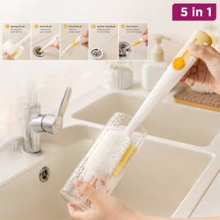 5-in-1 Multifunctional Bottle Cleaning Brush