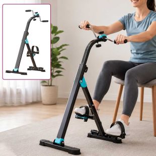 Hand and Foot Pedal Exercise Machine for Muscle Strengthening