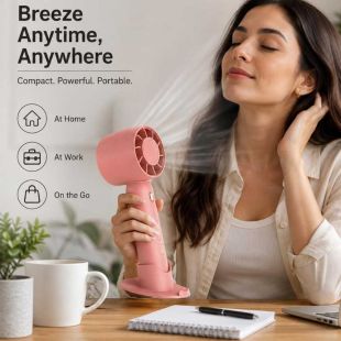 Rechargeable Portable Handheld Fan with Stand