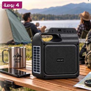 مكبر صوت Bluetooth محمول قياس 4 بوصة مع راديو FM وتشغيل USB وTF وكشاف LED