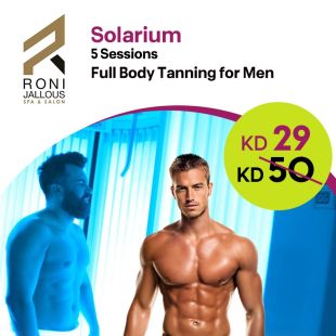 5 Body Tanning Sessions for Men at Roni Jallous Spa & Salon