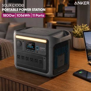 SOLIX C1000 Portable Power Station 1800W with 11 Ports by Anker