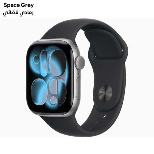Apple Watch Series 11 GPS 42mm Space Grey Aluminium Case with Black Sport Band - S/M