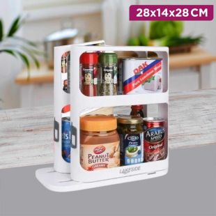Modular Rotating Spice Rack Organizer