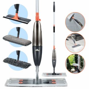 Spray Mop 520ml For Floor Cleaning with 3 Microfiber Heads