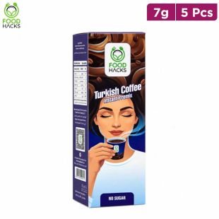 Food Hacks Sugar Free Instant Turkish Coffee Premix 5 x 7 g