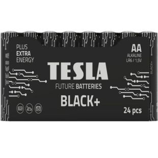 عبوة من 24 بطاريات Black+ القلوية حجم AA من Tesla
