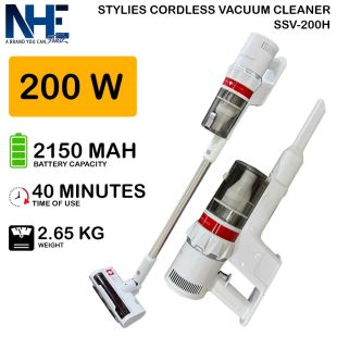 مكنسة كهربائية لاسلكية Stylies بقوة 200 واط من NHE